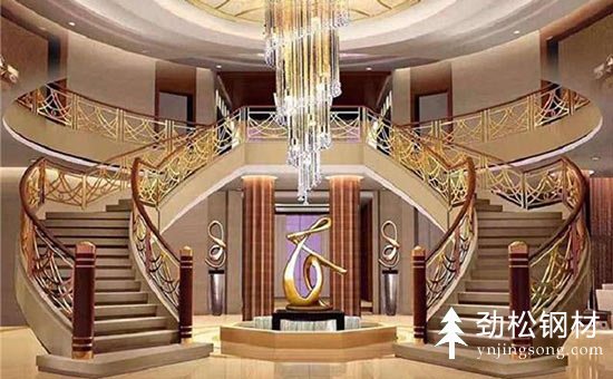 豪华别墅型旋转楼梯效果图推荐